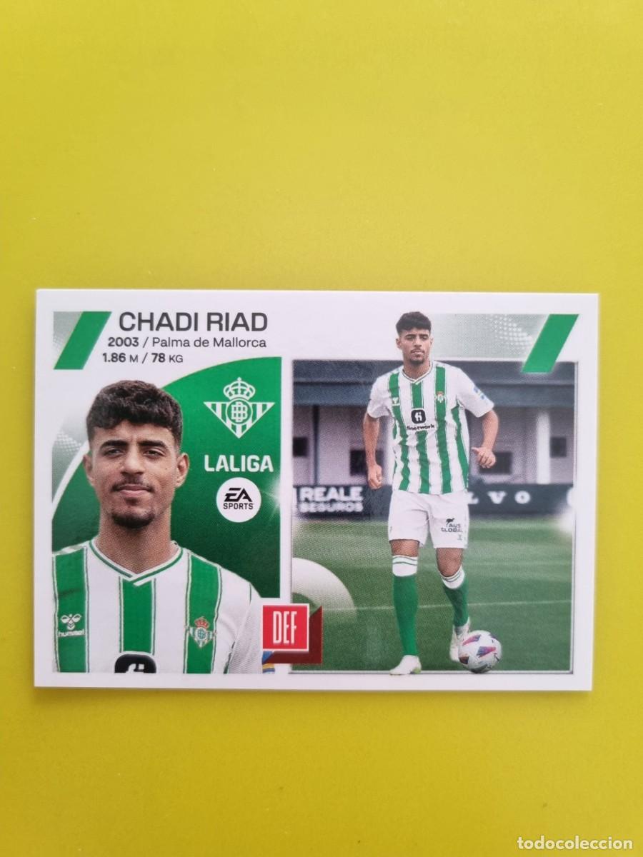 Cromos de f&uacute;tbol: CROMO FTUBOL LIGA ESTE CHADI RIAD REAL BETIS N&ordm;9 BIS COLOCA 23 24 2023 2024 AR826