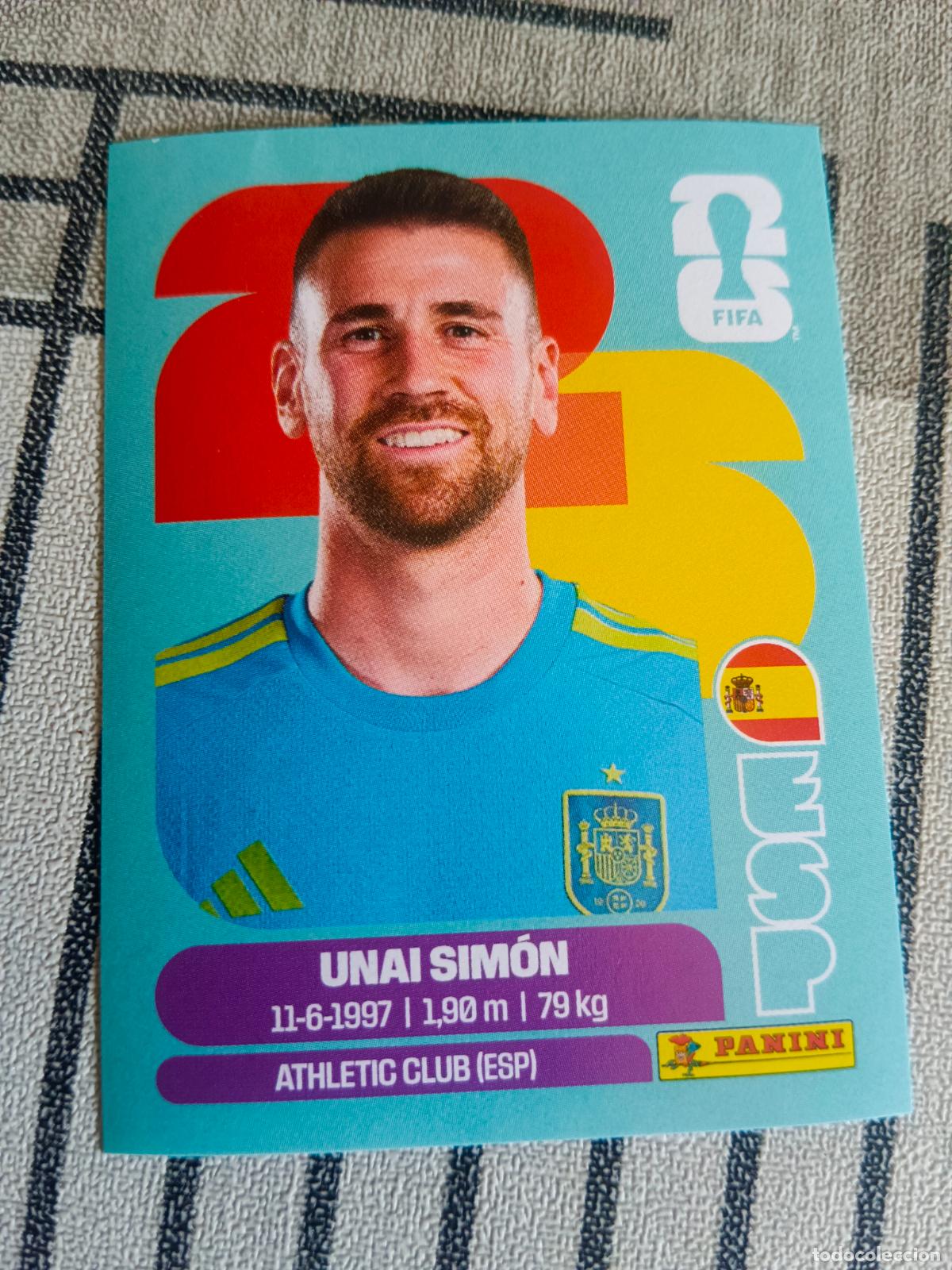 Fu&szlig;ball-Sticker: MUNDIAL 2026 ESTADOS UNIDOS USA MEXICO MEJICO CANADA ESP 2 ESP2 UNAI SIMON ESPA&Ntilde;A FIFA