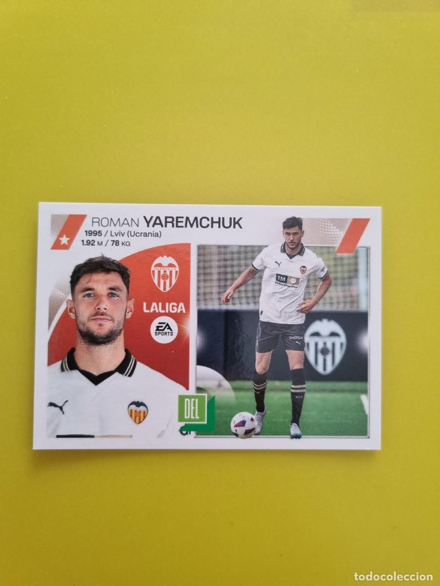Cromos de Futebol: CROMO FTUBOL LIGA ESTE YAREMCHUK VALENCIA N&ordm;62 ULTIMOS FICHAJES 23 24 2023 2024 AR826