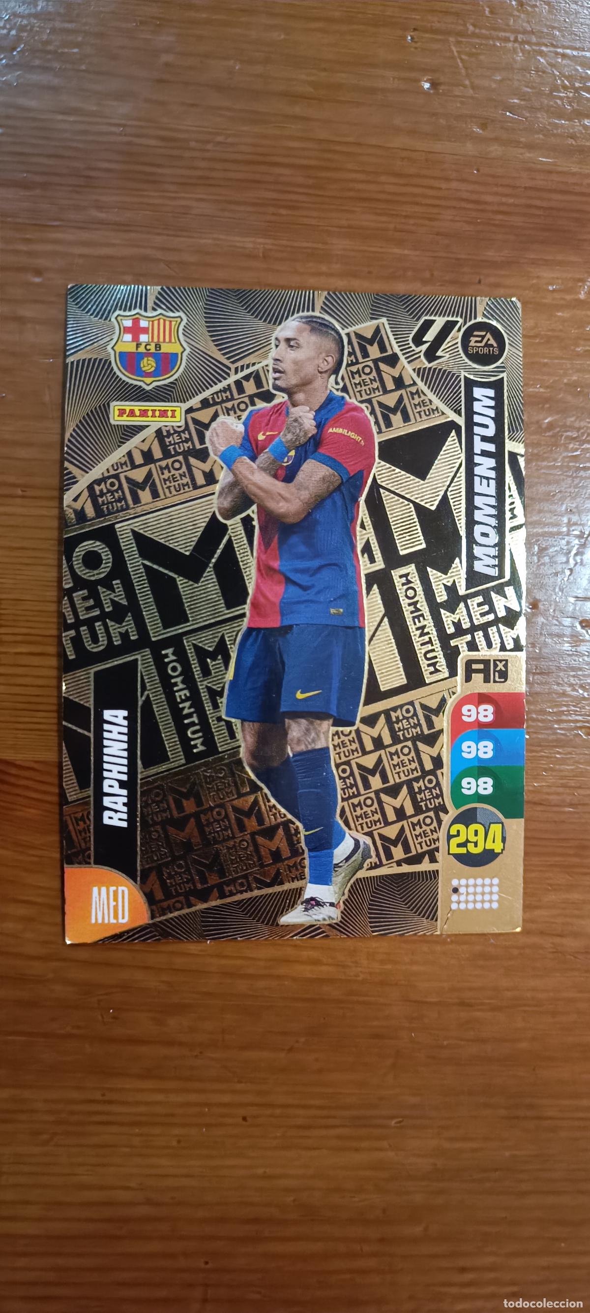 Cromos de Futebol: ADRENALYN 2024 2025 MOMENTUM RAPHINHA - BARCELONA