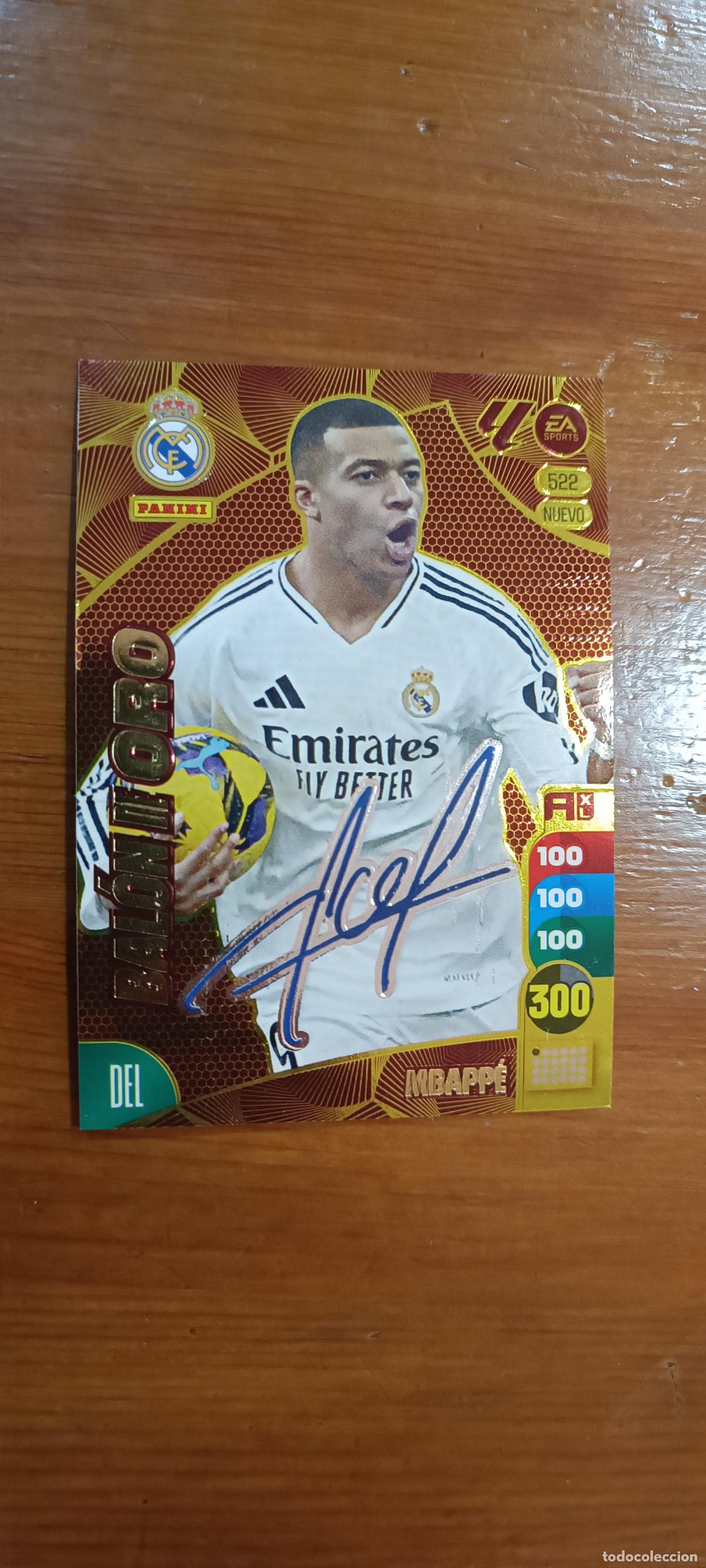 Football Stickers: MBAPPE 522 NUEVO BALON DE ORO FIRMADO - ADRENALYN 2024 2025 REAL MADRID