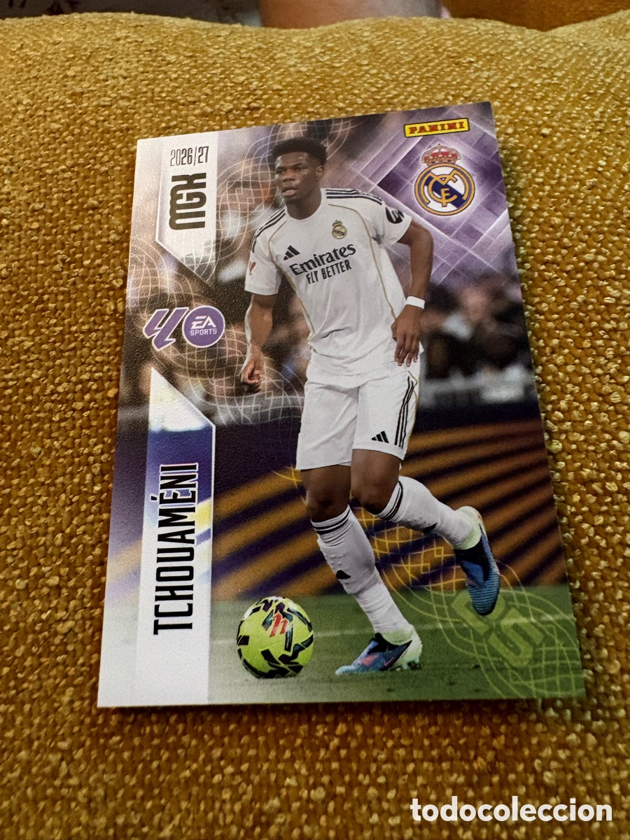 Football Stickers: 226 TCHOUAMENI REAL MADRID FICHAS ALBUM MEGACRACKS 2025 2026 MGK 25 26