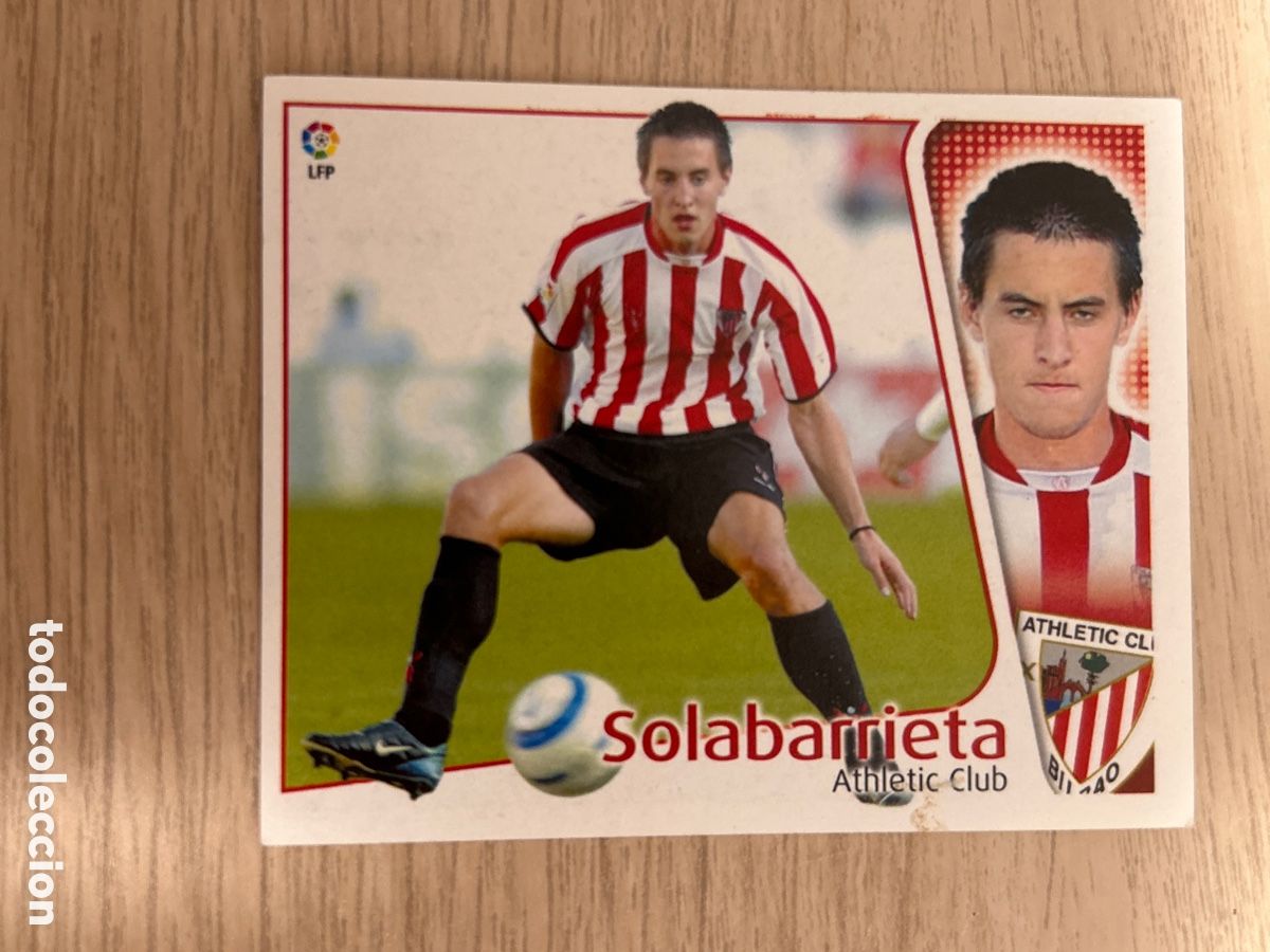Fu&szlig;ball-Sticker: SOLABARRIETA BILBAO COLOCA LIGA ESTE 2004 2005 04 05 NUNCA PEGADO SIN PEGAR