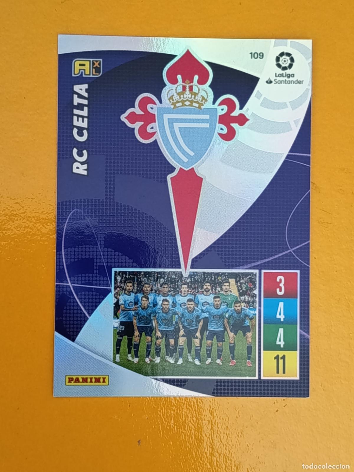Fu&szlig;ball-Sticker: 109 ESCUDO R.C CELTA DE VIGO. ADRENALYN XL 2021-22. PANINI