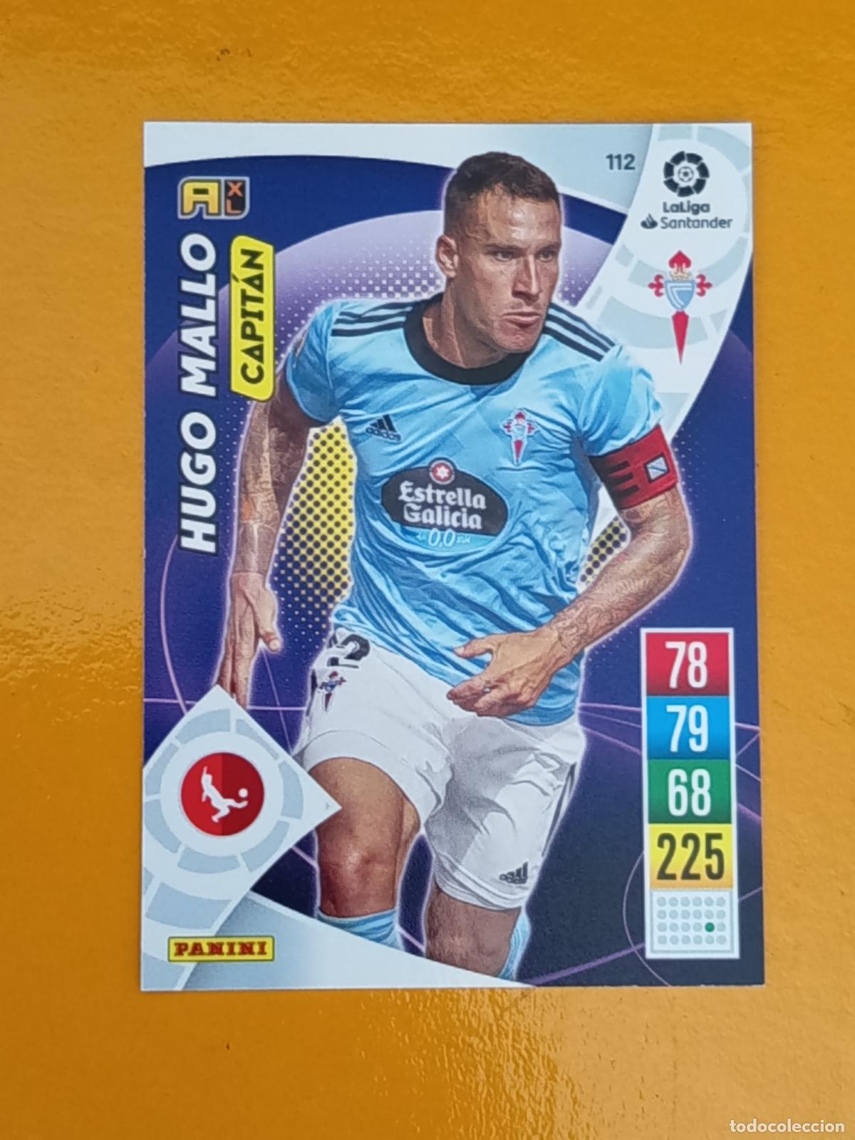 Cromos de f&uacute;tbol: 112 HUGO MALLO. CAPIT&Aacute;N. R.C CELTA DE VIGO. ADRENALYN XL 2021-22. PANINI
