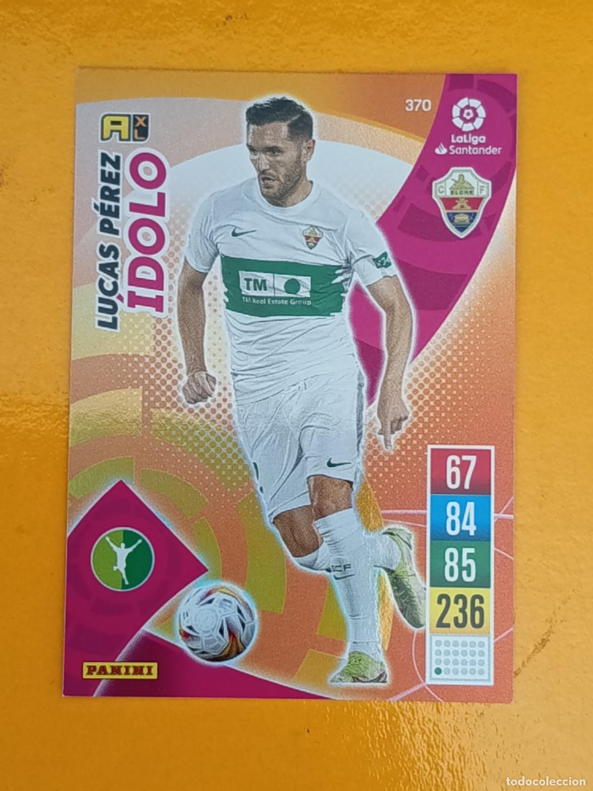 Cromos de f&uacute;tbol: 370 LUCAS P&Eacute;REZ. &Iacute;DOLO. ELCHE C.F. ADRENALYN XL 2021-22. PANINI