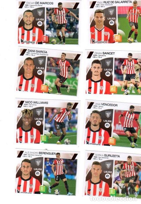 Cromos de f&uacute;tbol: LIGA 2023-24 *** ATHLETIC CLUB *** COLECCI&Oacute;N OFICIAL CROMOS PANINI *** LOTE DE 8