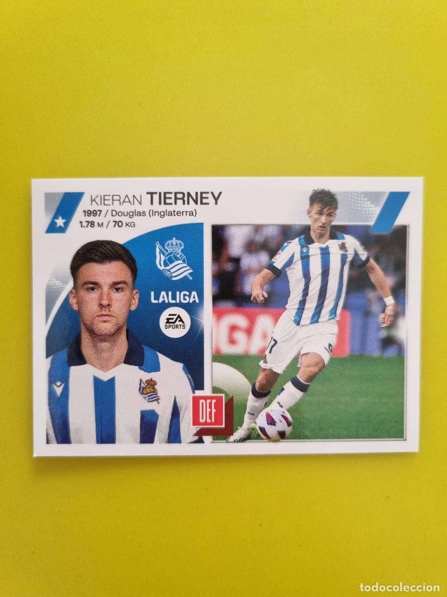 Cromos de f&uacute;tbol: CROMO FTUBOL LIGA ESTE TIERNEY REAL SOCIEDAD N&ordm;10 BIS COLOCA 23 24 2023 2024 AR826