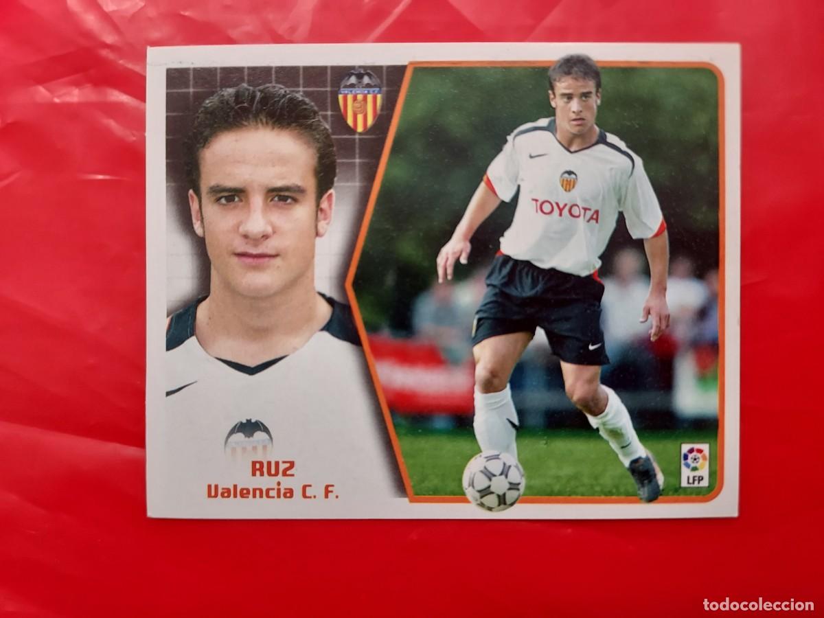 Cromos de f&uacute;tbol: CROMO RUZ VALENCIA BAJA - SIN PEGAR - EDICIONES ESTE LIGA 2005 2006