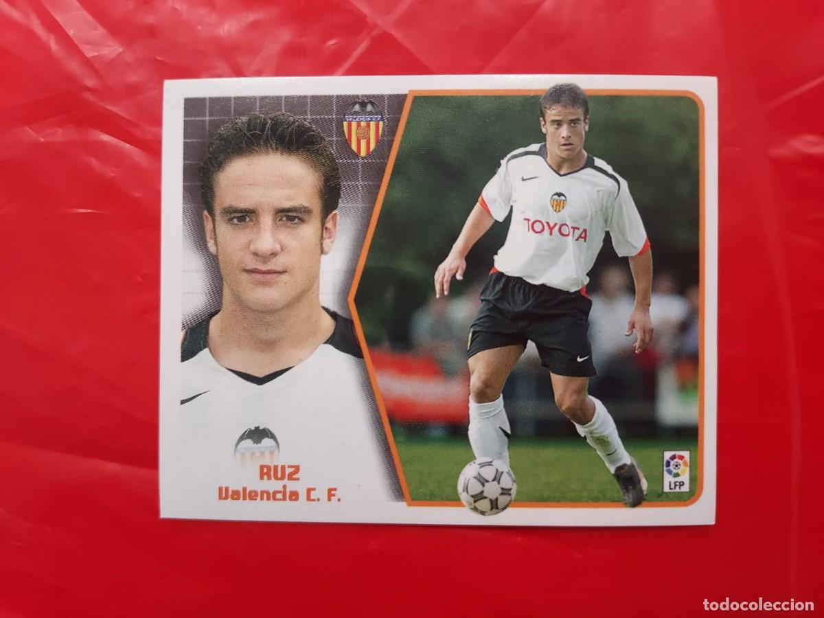 Cromos de f&uacute;tbol: CROMO RUZ VALENCIA BAJA - SIN PEGAR - EDICIONES ESTE LIGA 2005 2006