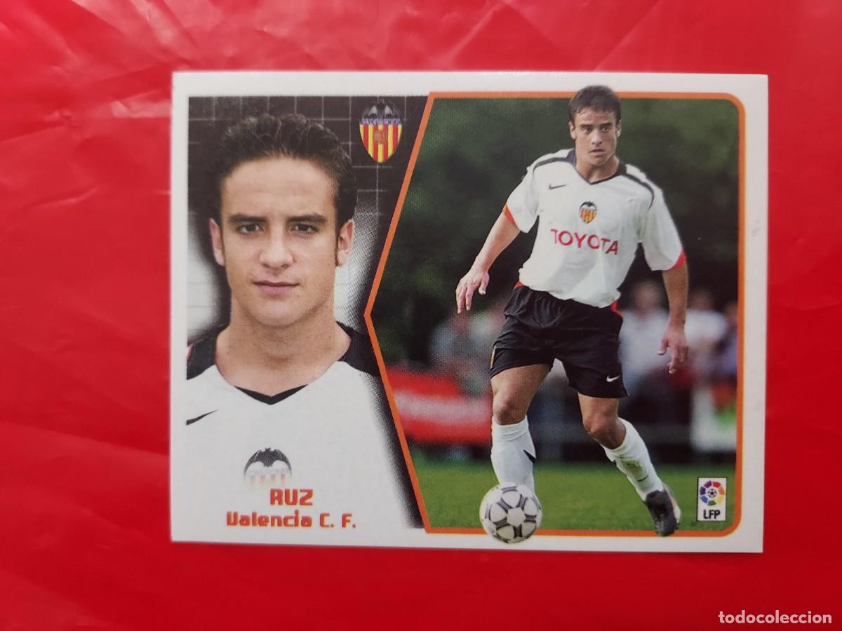 Cromos de f&uacute;tbol: CROMO RUZ VALENCIA BAJA - SIN PEGAR - EDICIONES ESTE LIGA 2005 2006