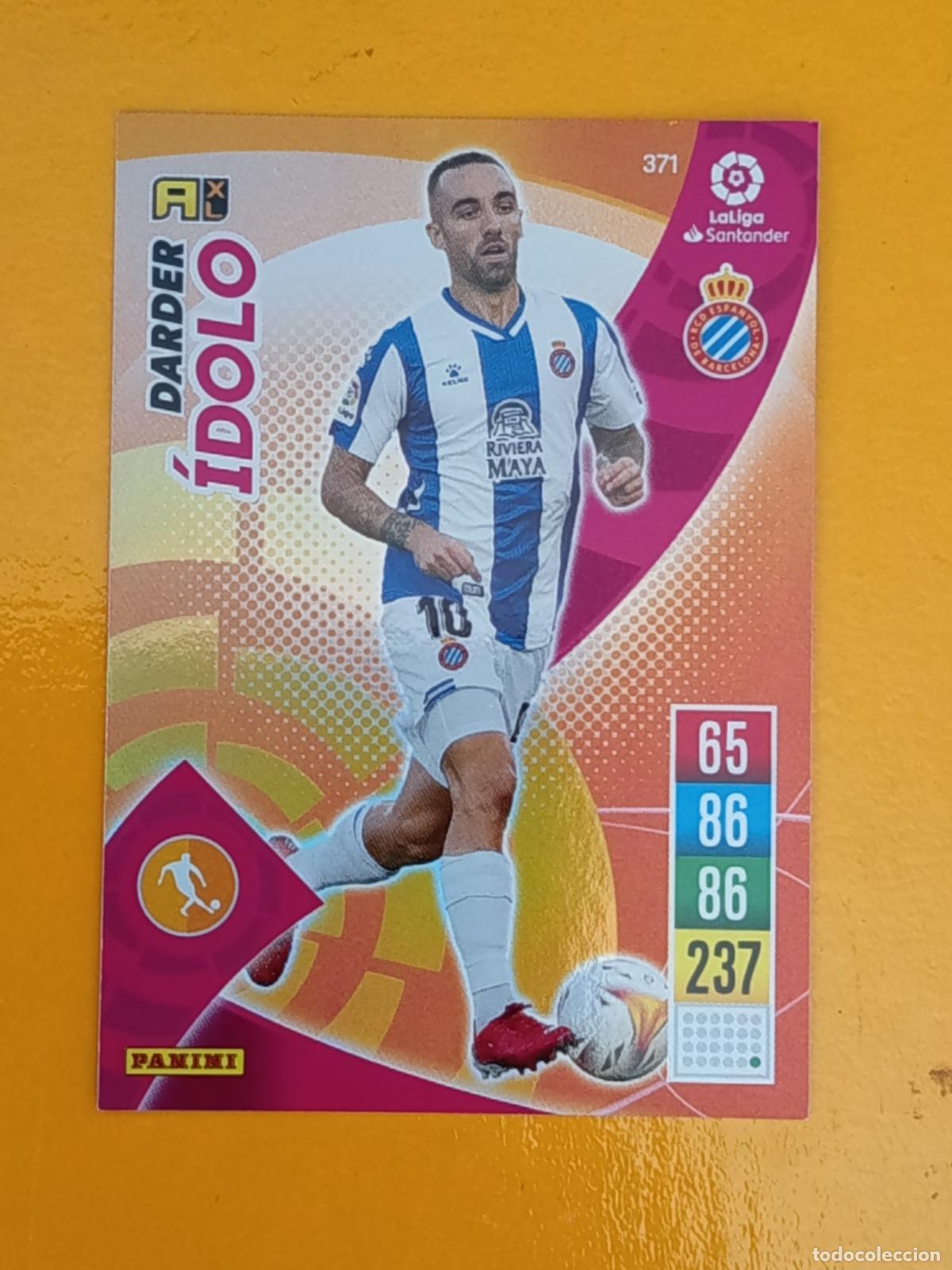 Cromos de f&uacute;tbol: 371 DARDER. &Iacute;DOLO. R.C.D ESPA&Ntilde;OL. ADRENALYN XL 2021-22. PANINI