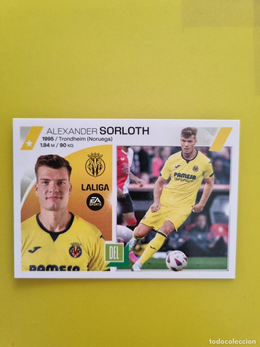 Cromos de f&uacute;tbol: CROMO FTUBOL LIGA ESTE SORLOTH VILLARREAL N&ordm;24 ULTIMOS FICHAJES 23 24 2023 2024 AR826