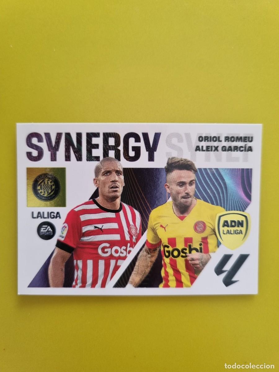 Cromos de f&uacute;tbol: CROMO FTUBOL LIGA ESTE ORIOL ROMEU-ALEIX GARC&Iacute;A GIRONA N&ordm;9 SYNERGY ADN 23 24 2023 2024 AR826