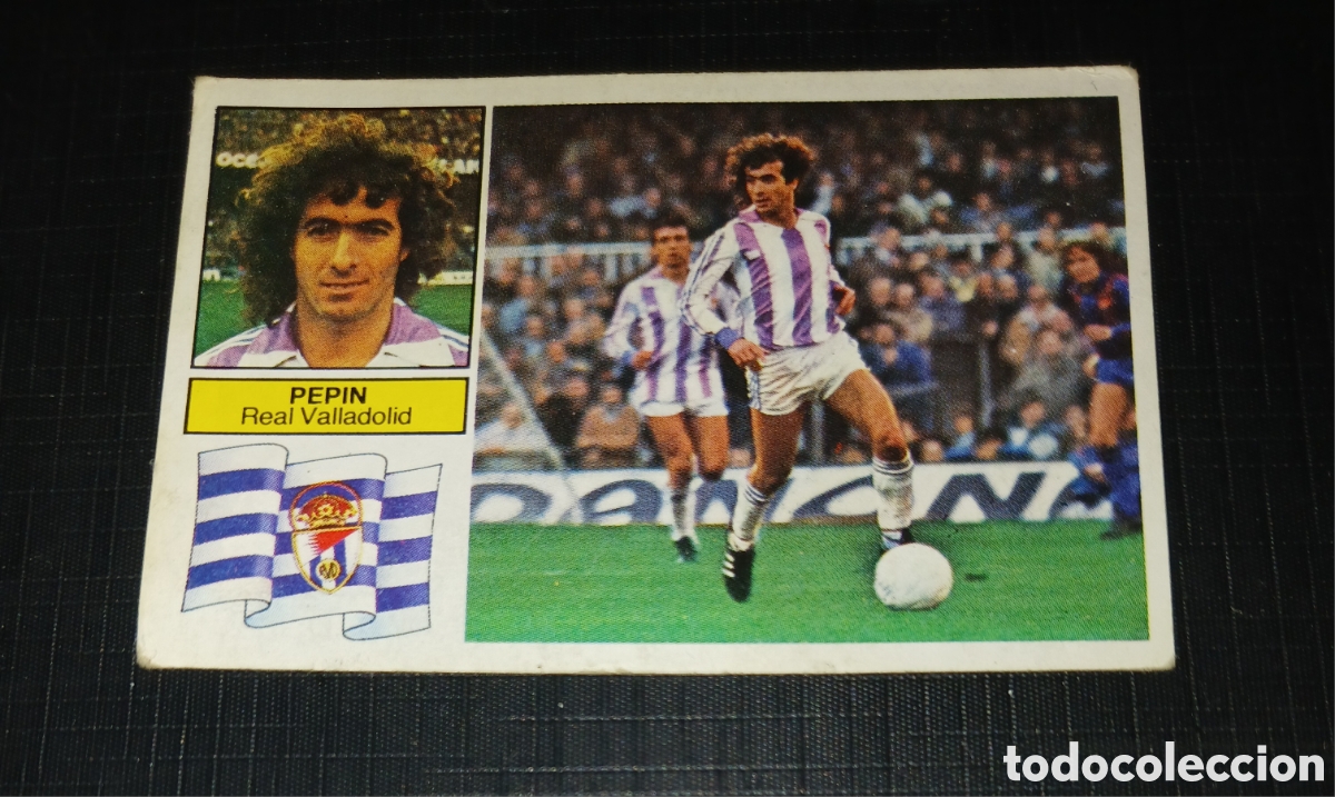 Cromos de f&uacute;tbol: Cromo Pep&iacute;n Real Valladolid Ed. Este Liga 1982 1983 82-83 Sin pegar, nunca pegado