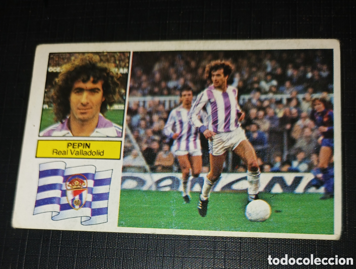 Cromos de f&uacute;tbol: Cromo Pep&iacute;n Real Valladolid Ed. Este Liga 1982 1983 82-83 Sin pegar, nunca pegado