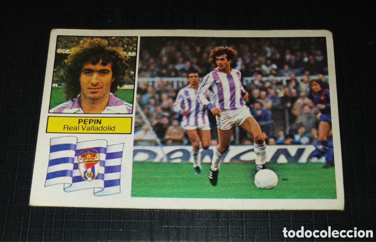 Cromos de f&uacute;tbol: Cromo Pep&iacute;n Real Valladolid Ed. Este Liga 1982 1983 82-83 Sin pegar, nunca pegado