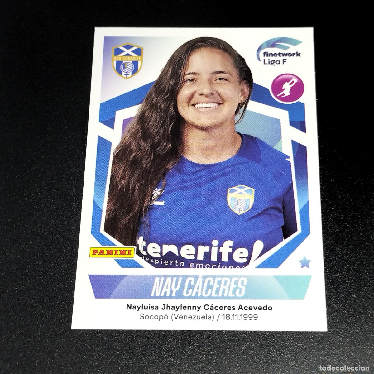 Cromos de f&uacute;tbol: N&ordm; 154 NAY CACERES GRANADILLA TENERIFE CROMOS FINETWORK LIGA F FEMENINA PANINI 2022 2023 22 23