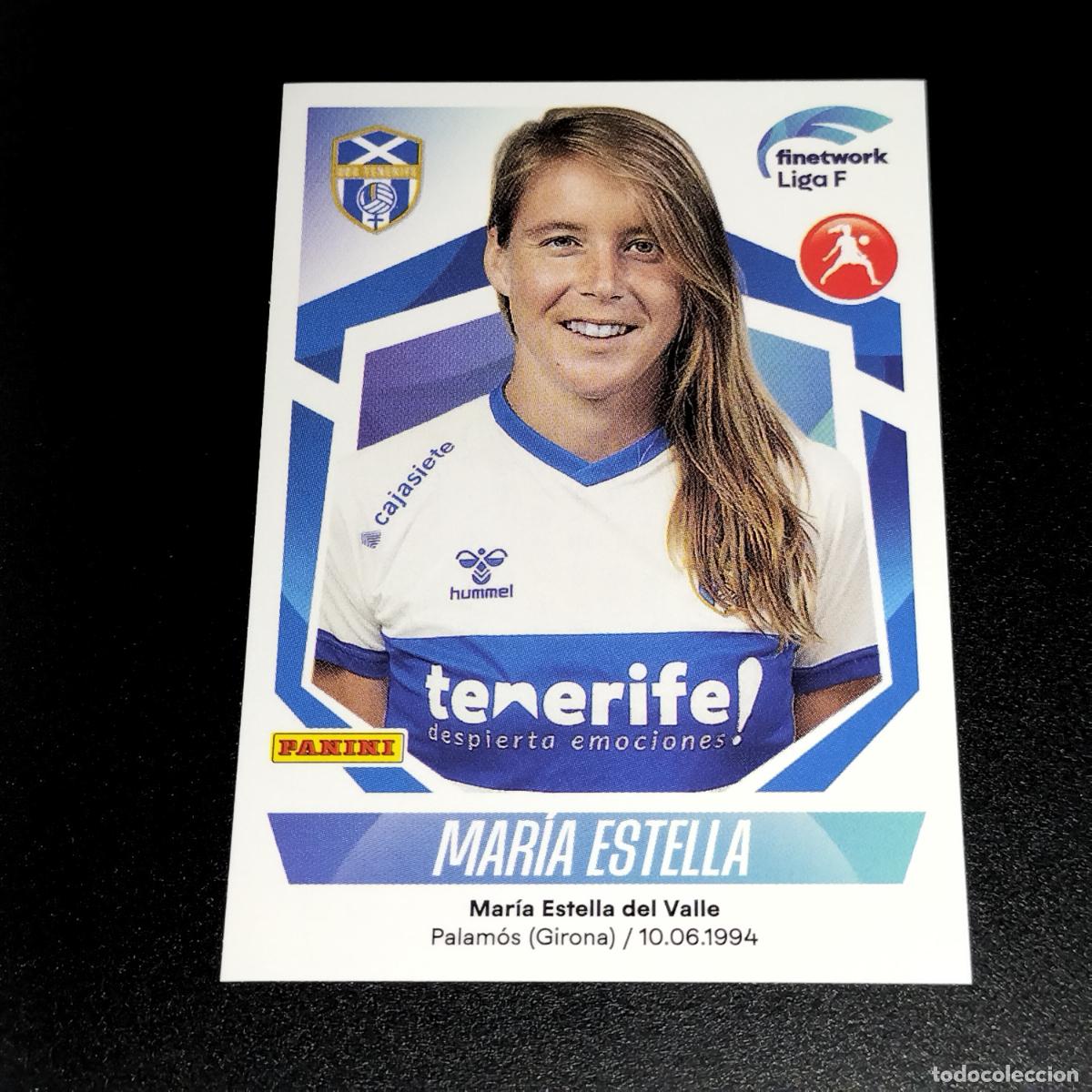 Cromos de f&uacute;tbol: N&ordm; 155 MARIA ESTELLA GRANADILLA TENERIFE CROMOS FINETWORK LIGA F FEMENINA PANINI 2022 2023 22 23