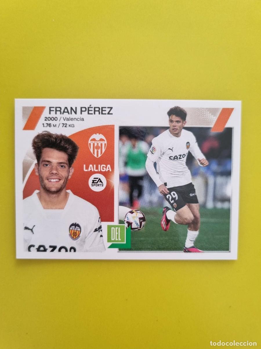 Cromos de f&uacute;tbol: CROMO FTUBOL LIGA ESTE FRAN P&Eacute;REZ VALENCIA N&ordm;19 BIS COLOCA 23 24 2023 2024 AR826