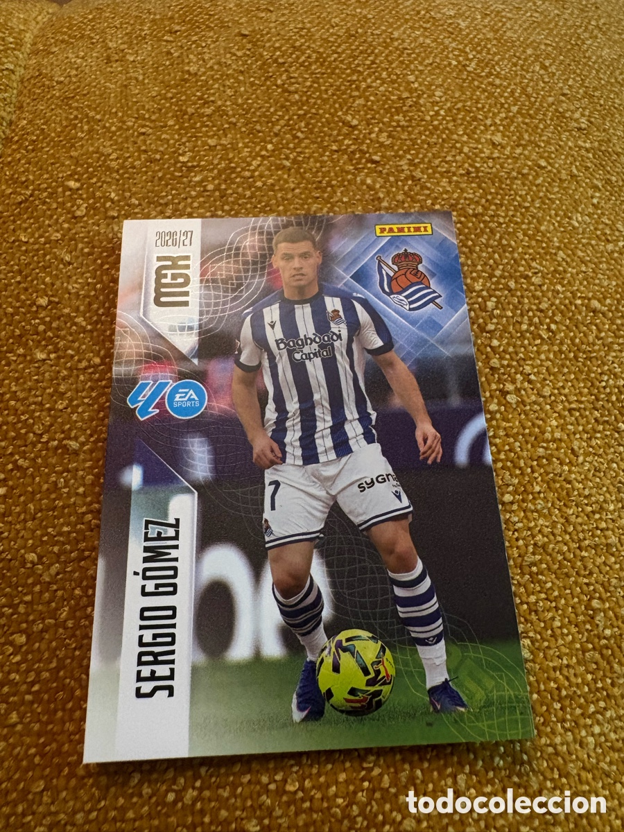 Cromos de f&uacute;tbol: Sergio Gomez n&uacute;mero 313 de la Real Sociedad megacracks 26-27 2026-2027