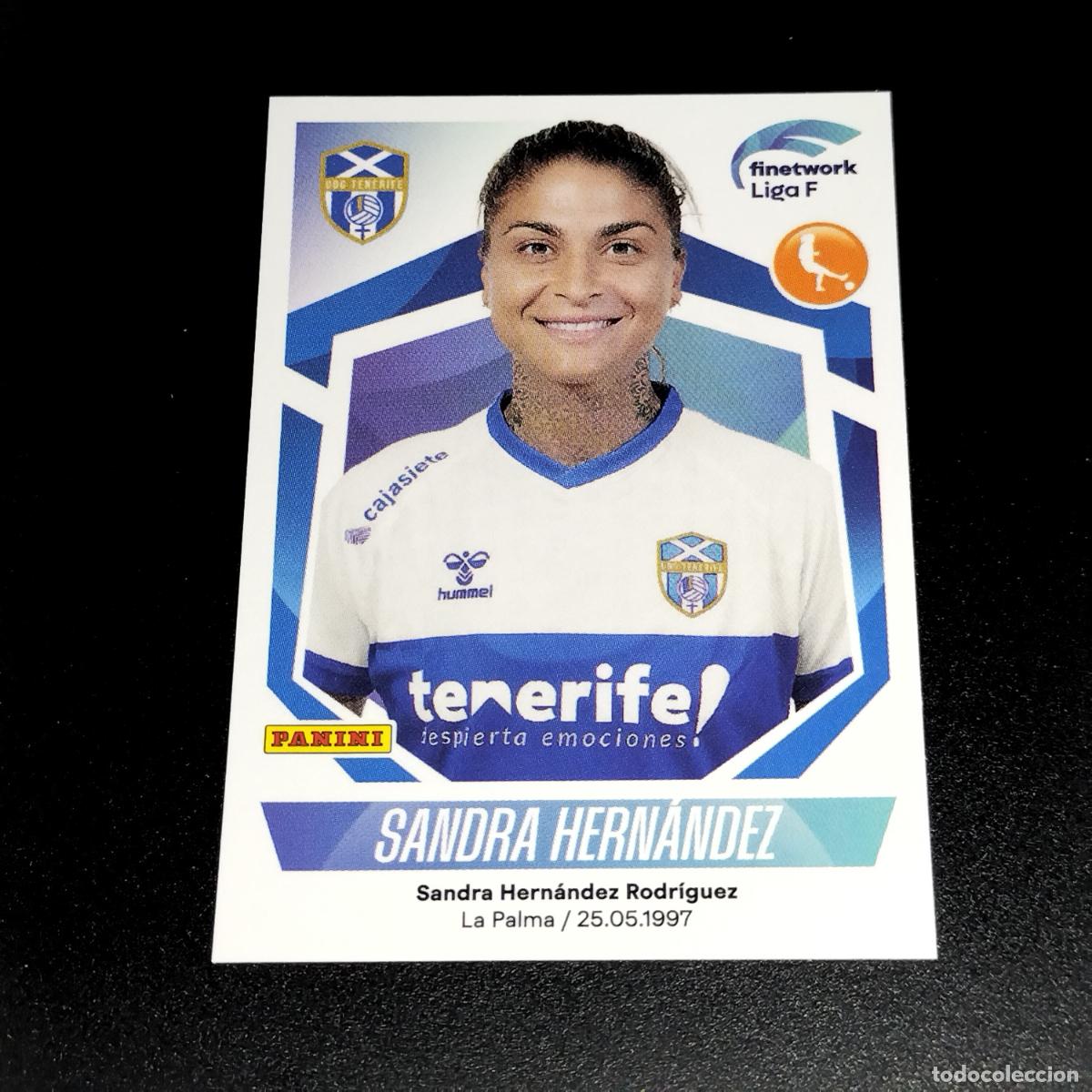 Cromos de f&uacute;tbol: N&ordm; 162 SANDRA HERNANDEZ GRANADILLA TENERIFE CROMOS FINETWORK LIGA F FEMENINA PANINI 2022 2023 22 23