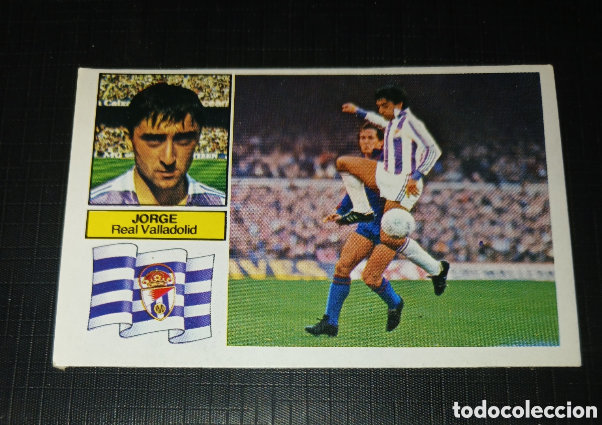 Cromos de f&uacute;tbol: Cromo Jorge Real Valladolid Ed. Este Liga 1982 1983 82-83 Sin pegar, nunca pegado