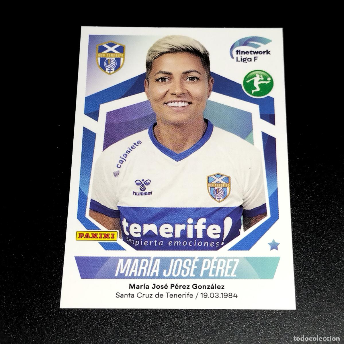 Cromos de f&uacute;tbol: N&ordm; 165 MARIA JOSE PEREZ GRANADILLA TENERIFE CROMOS FINETWORK LIGA F FEMENINA PANINI 2022 2023 22 23