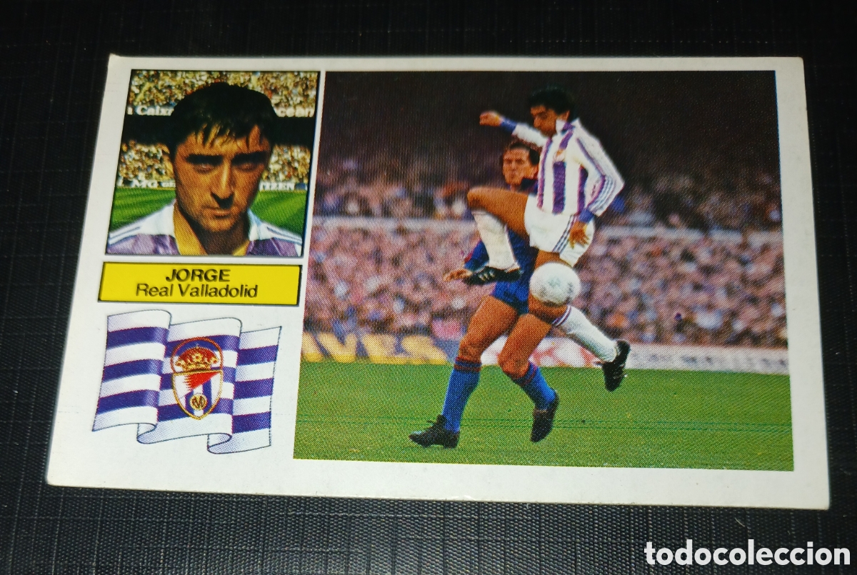 Cromos de f&uacute;tbol: Cromo Jorge Real Valladolid Ed. Este Liga 1982 1983 82-83 Sin pegar, nunca pegado