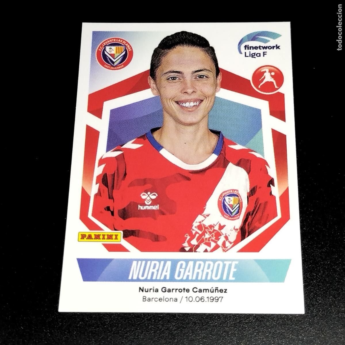 Figurine di Calcio: N&ordm; 173 NURIA GARROTE LEVANTE LAS PLANAS CROMOS FINETWORK LIGA F FEMENINA PANINI 2022 2023 22 23
