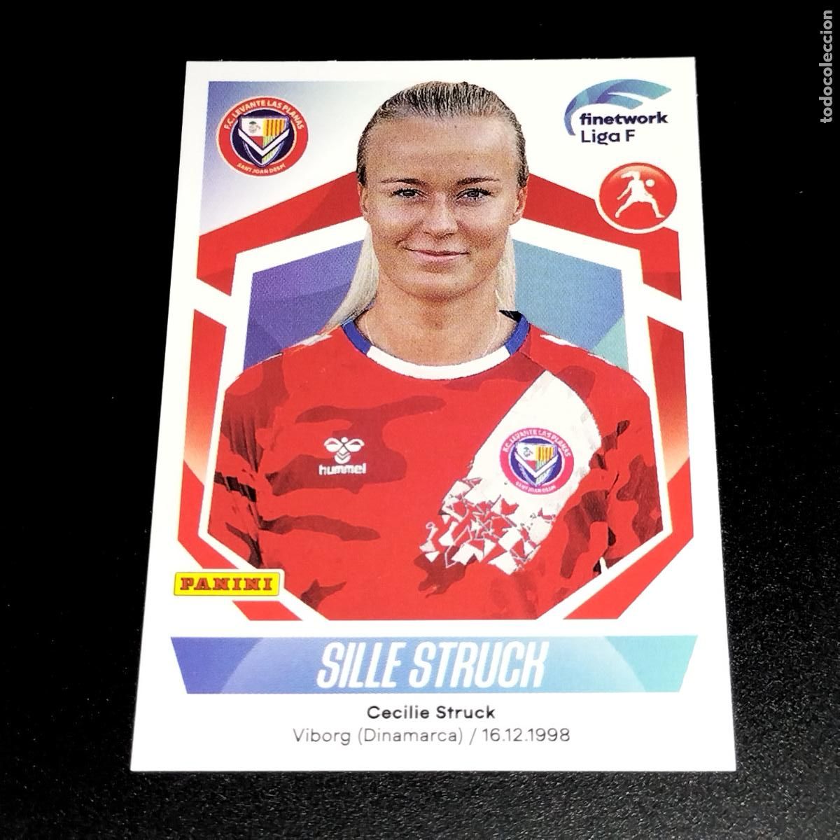 Cromos de f&uacute;tbol: N&ordm; 174 SILLE STRUCK LEVANTE LAS PLANAS CROMOS FINETWORK LIGA F FEMENINA PANINI 2022 2023 22 23