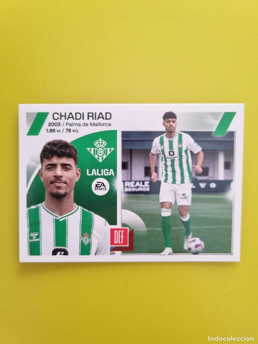 Cromos de f&uacute;tbol: CROMO FTUBOL LIGA ESTE CHADI RIAD REAL BETIS N&ordm;9 BIS COLOCA 23 24 2023 2024 AR826
