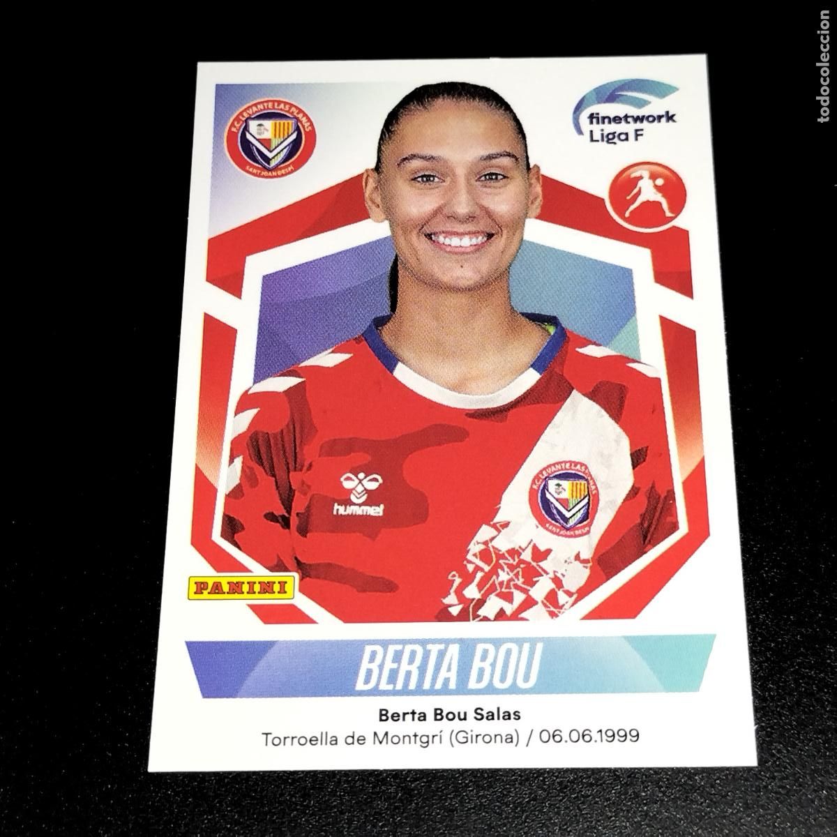 Cromos de f&uacute;tbol: N&ordm; 175 BERTA BOU LEVANTE LAS PLANAS CROMOS FINETWORK LIGA F FEMENINA PANINI 2022 2023 22 23