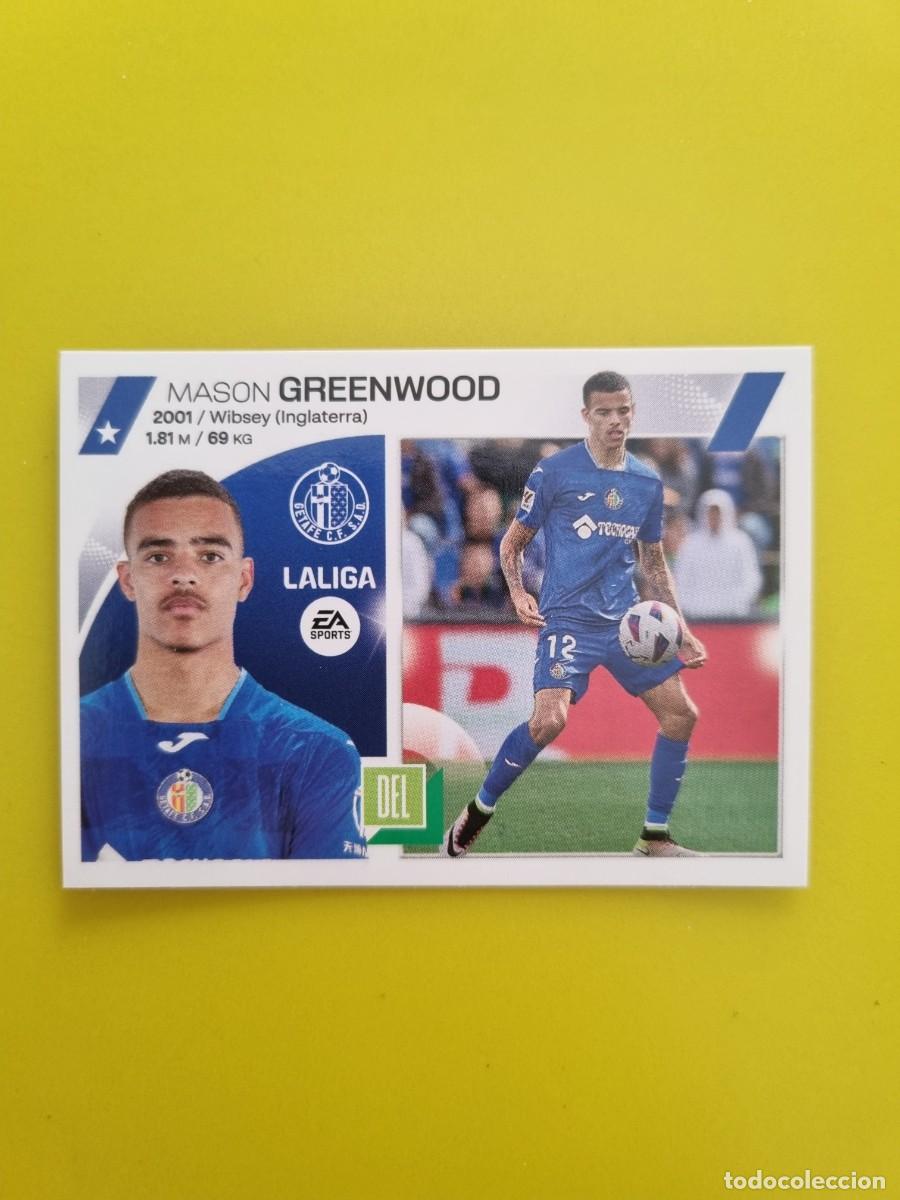 Cromos de Futebol: CROMO FTUBOL LIGA ESTE GREENWOOD GETAFE N&ordm;65 UTIMOS FICHAJES 23 24 2023 2024 AR826