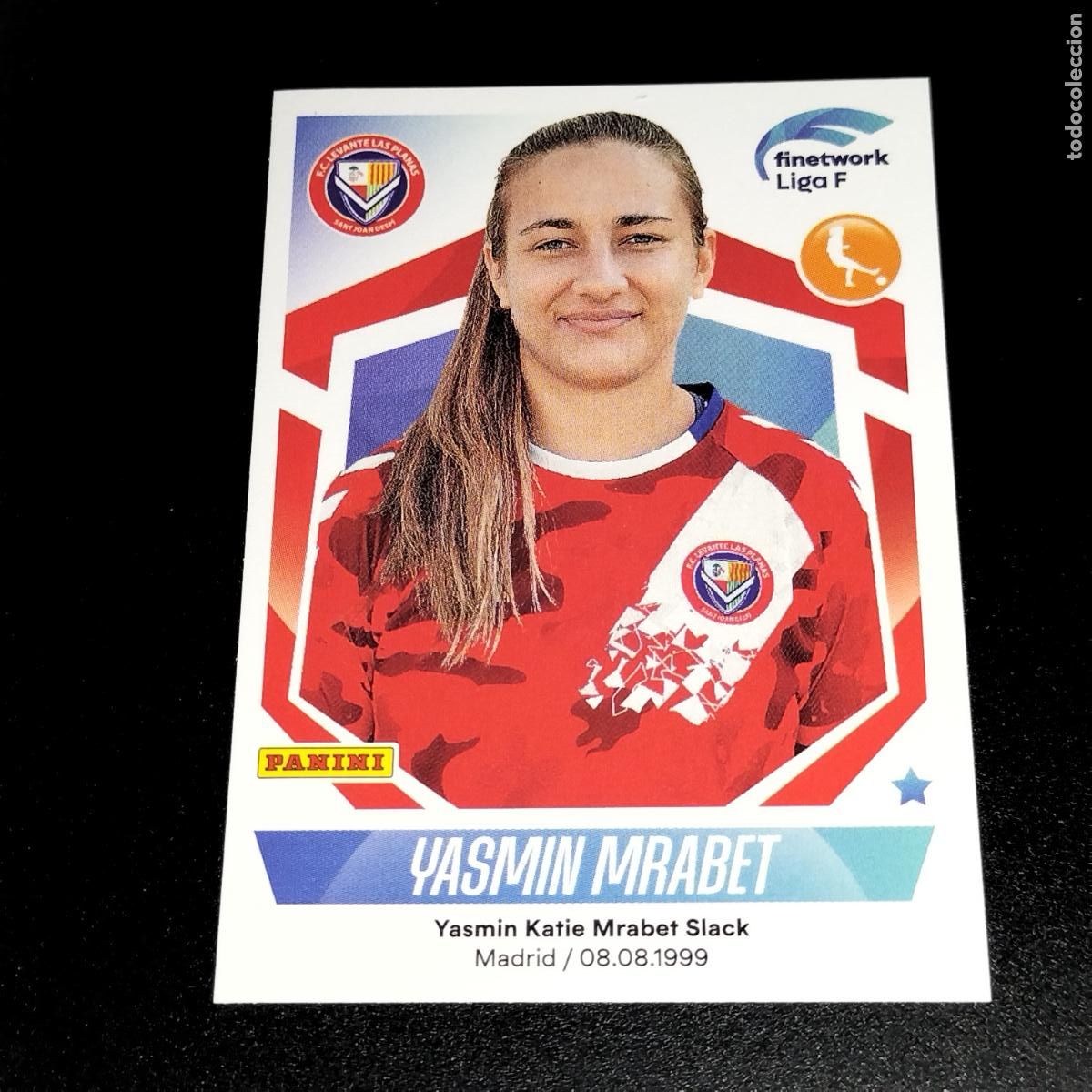 Cromos de Futebol: N&ordm; 177 YASMIN MRABET LEVANTE LAS PLANAS CROMOS FINETWORK LIGA F FEMENINA PANINI 2022 2023 22 23
