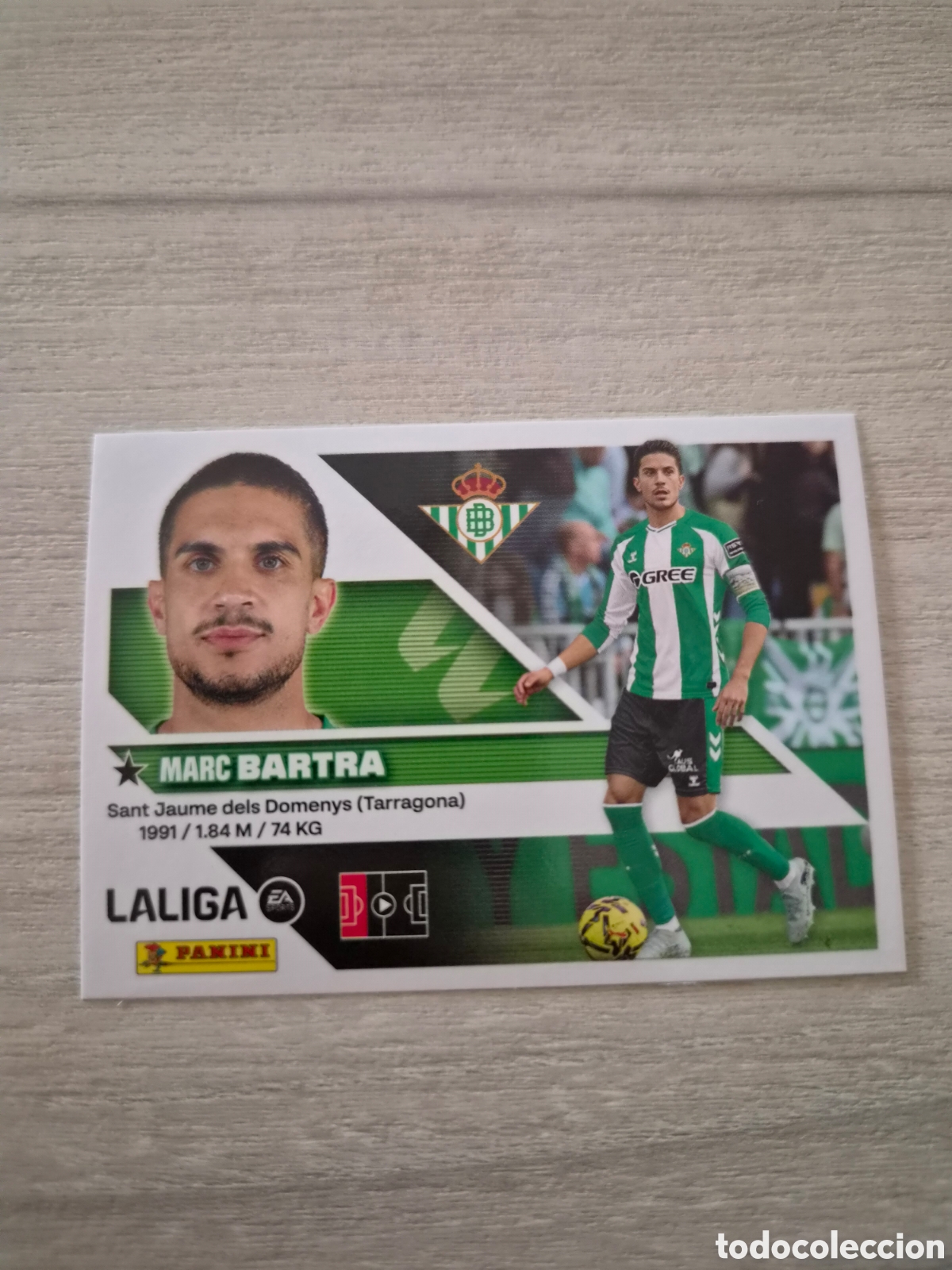 Cromos de Futebol: N&deg;7 Betis Bartra Liga Este 26/27