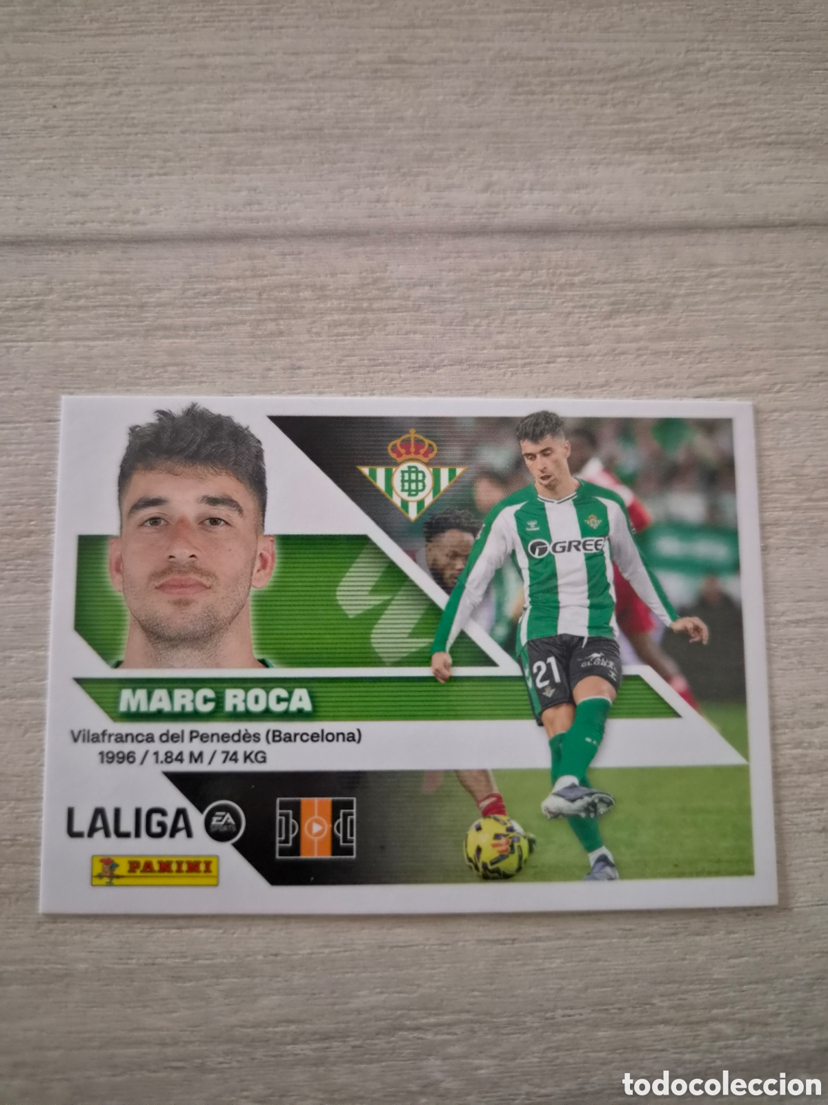 Football Stickers: N&deg;10 Betis Marc Roca Liga Este 26/27