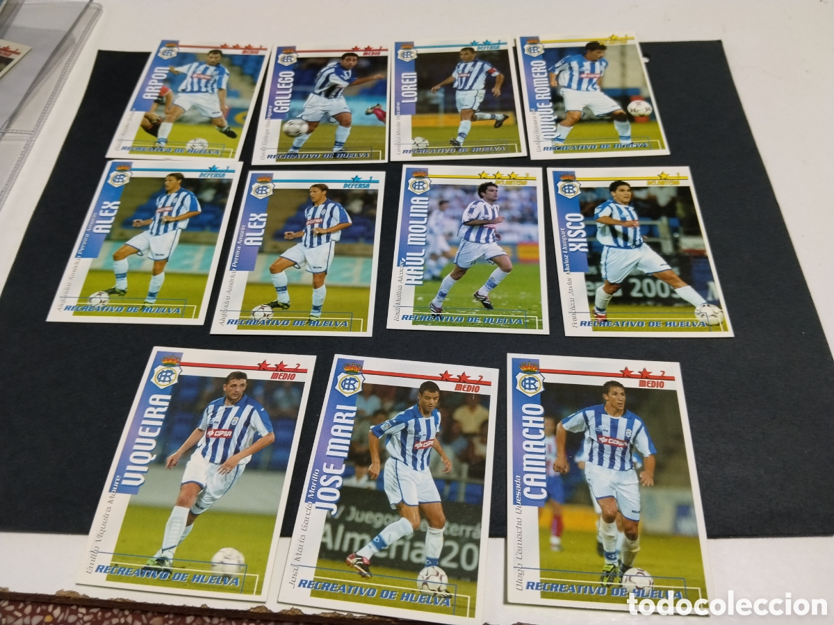 Figurine di Calcio: Cromos de f&uacute;tbol Recreativo de Huelva 2002-03