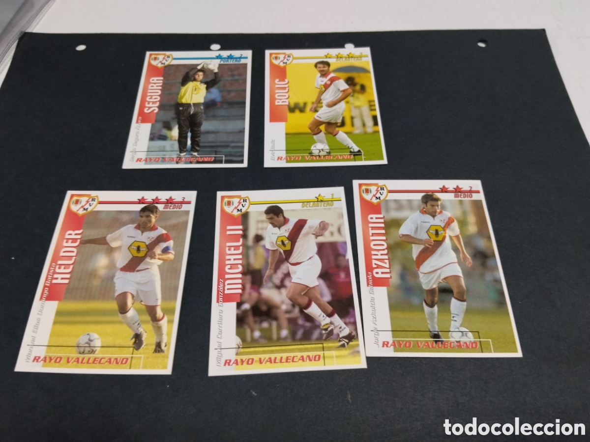 Fu&szlig;ball-Sticker: Cromos de f&uacute;tbol Rayo Vallecano 2002-03