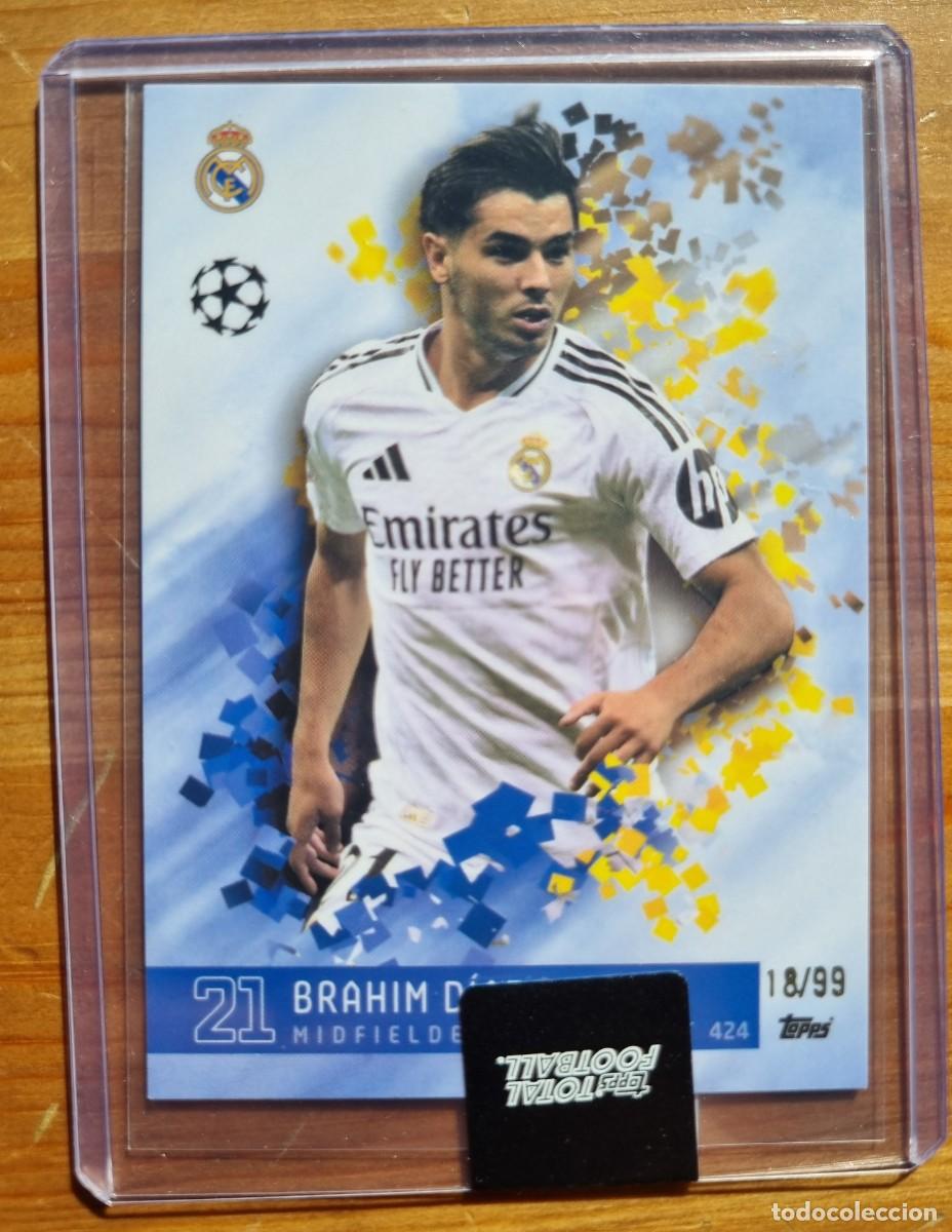 Fu&szlig;ball-Sticker: BRAHIM D&Iacute;AZ /99 (Numerada) REAL MADRID CF. Topps Total Football 2024 2025 24 25