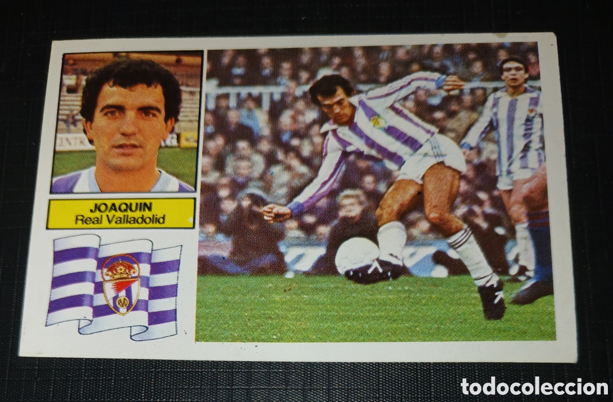 Cromos de Futebol: Cromo Joaqu&iacute;n Real Valladolid Ed. Este Liga 1982 1983 82-83 Sin pegar, nunca pegado