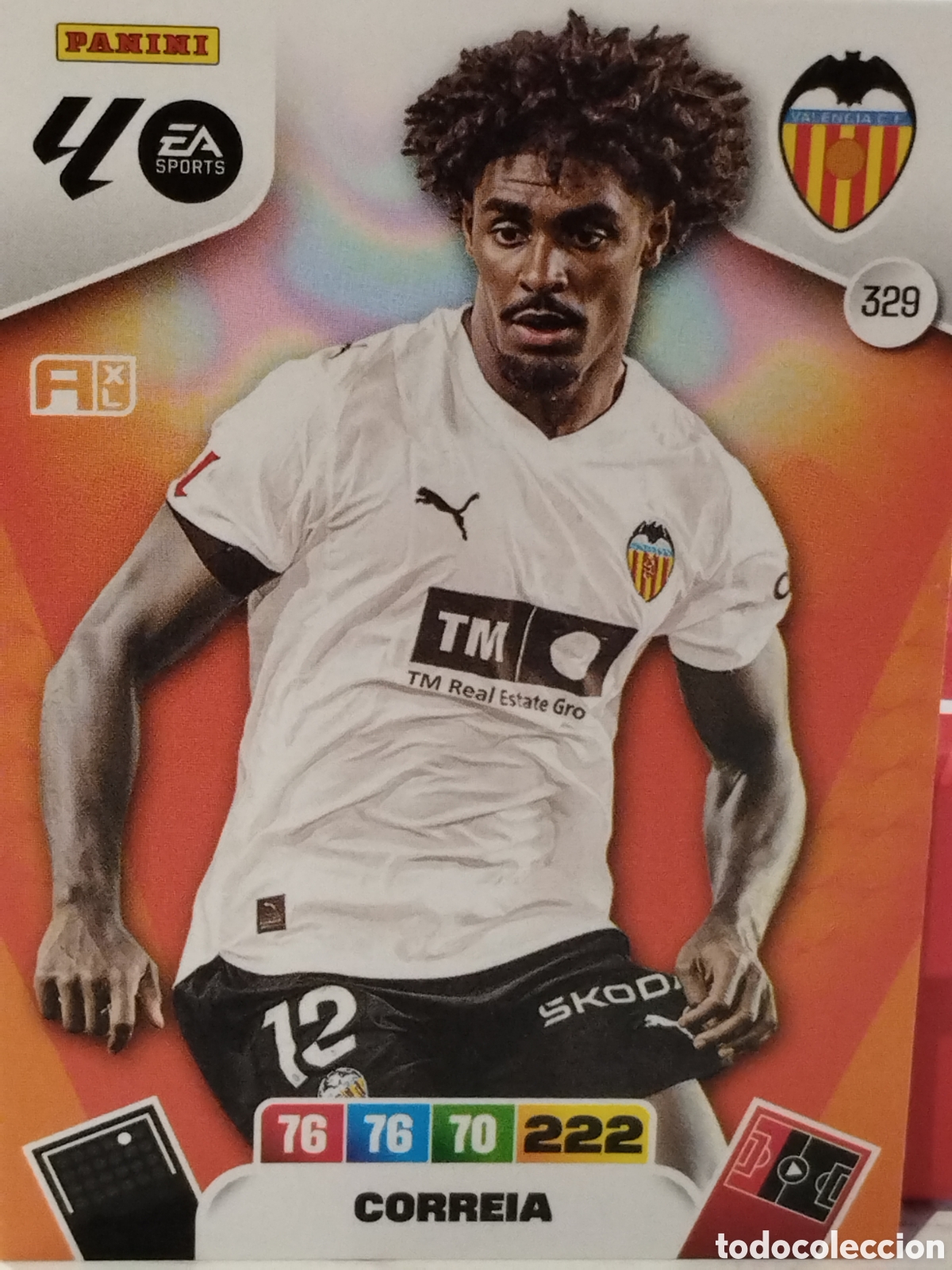 Cartes &agrave; collectionner de Football: 329 CORREIA RODR&Iacute;GUEZ VALENCIA ADRENALYN 2025 2026 PANINI 25 26