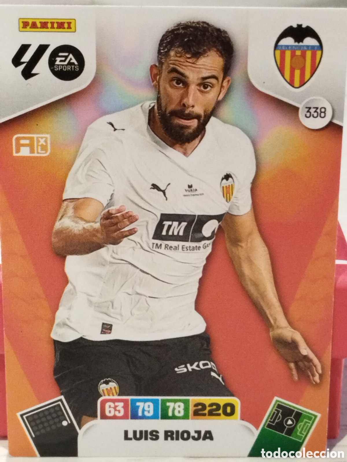 Figurine di Calcio: 338 LUIS RIOJA VALENCIA ADRENALYN 2025 2026 PANINI 25 26