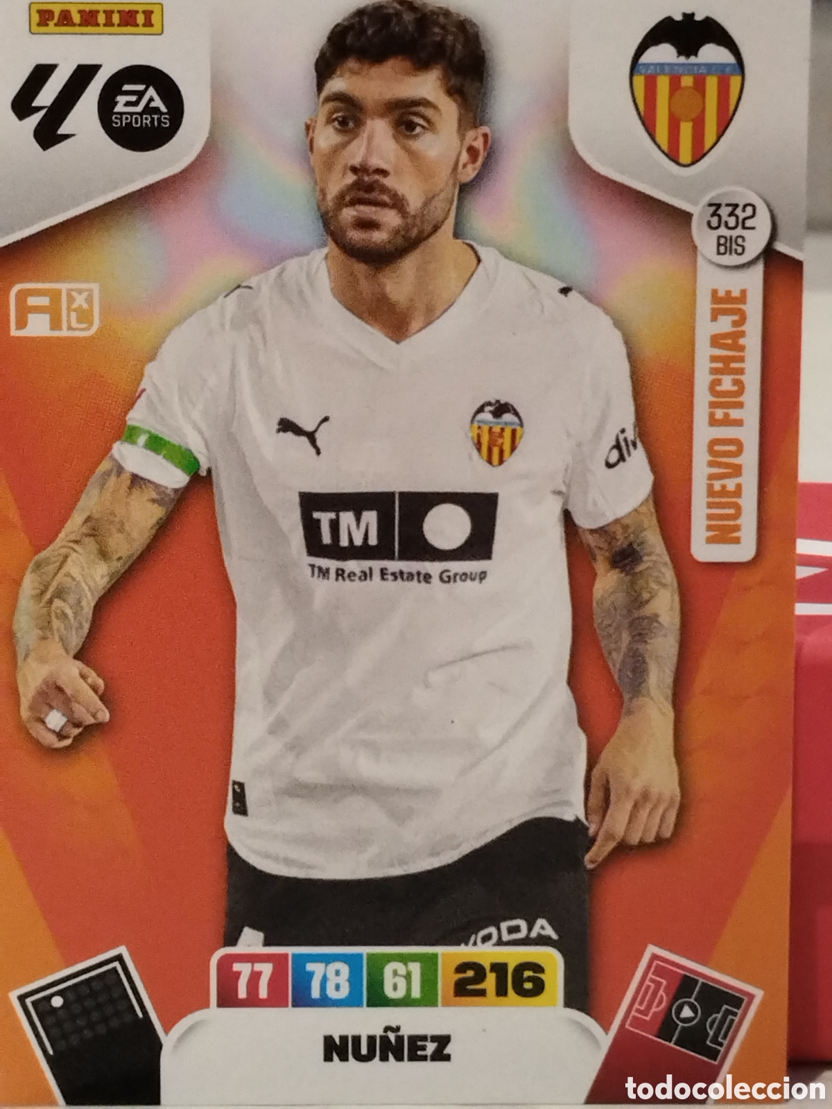 Cartes &agrave; collectionner de Football: 332bis N&Uacute;&Ntilde;EZ VALENCIA ADRENALYN 2025 2026 PANINI 25 26