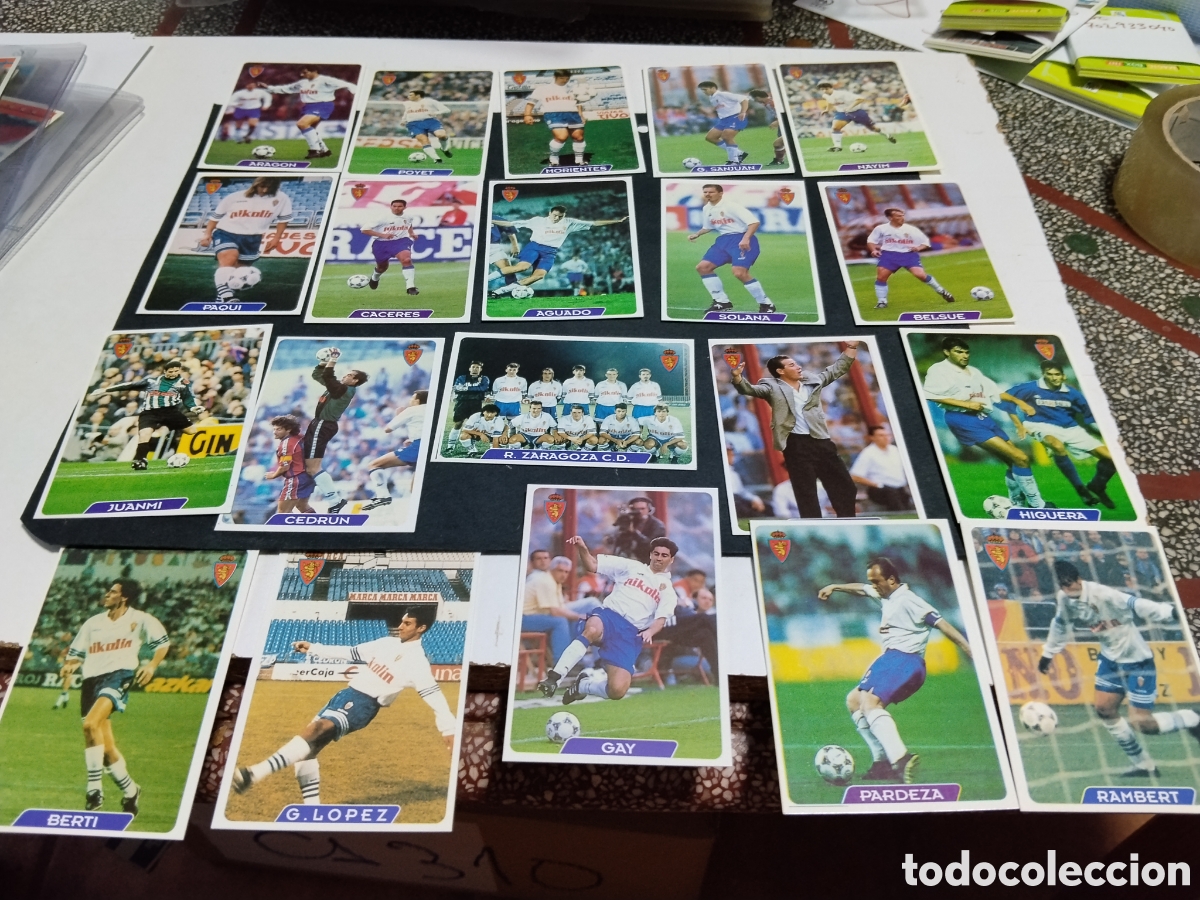 Cartes &agrave; collectionner de Football: Cromos de f&uacute;tbol Real Zaragoza 1995-96