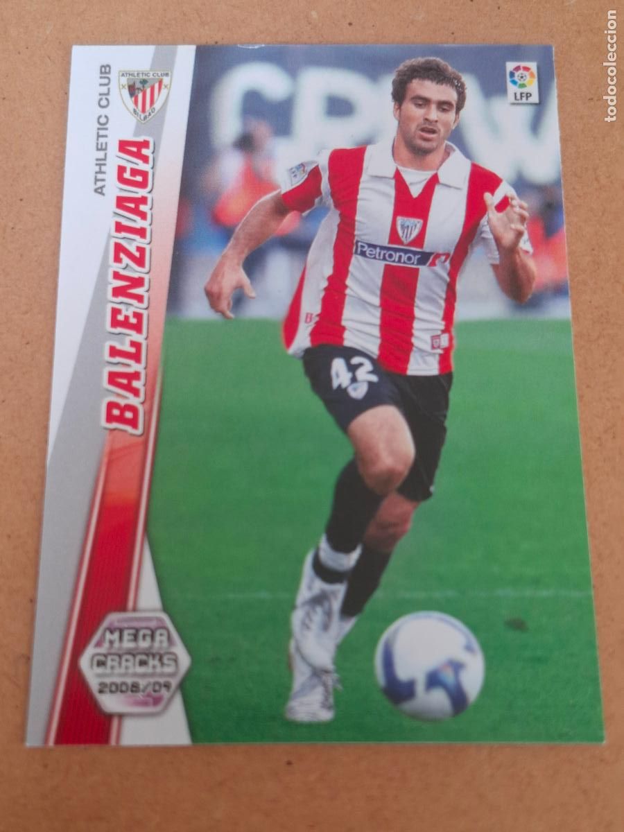 Football Stickers: MEGACRACKS 2008 2009 08 09 - PANINI - 25 BIS BALENZIAGA - ATHLETIC CLUB