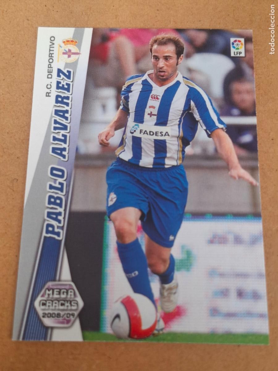 Cromos de f&uacute;tbol: MEGACRACKS 2008 2009 08 09 - PANINI - 107 BIS PABLO &Aacute;LVAREZ - R.C. DEPORTIVO