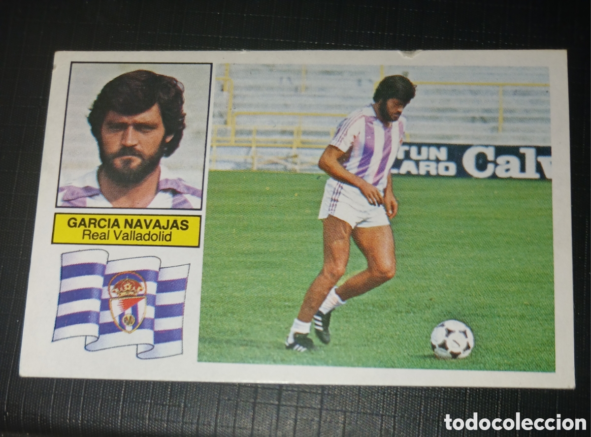 Cromos de f&uacute;tbol: Cromo Garc&iacute;a Navajas Real Valladolid Ed. Este Liga 1982 1983 82-83 &Uacute;lmos Fichajes N&ordm; 18 Sin pegar, n