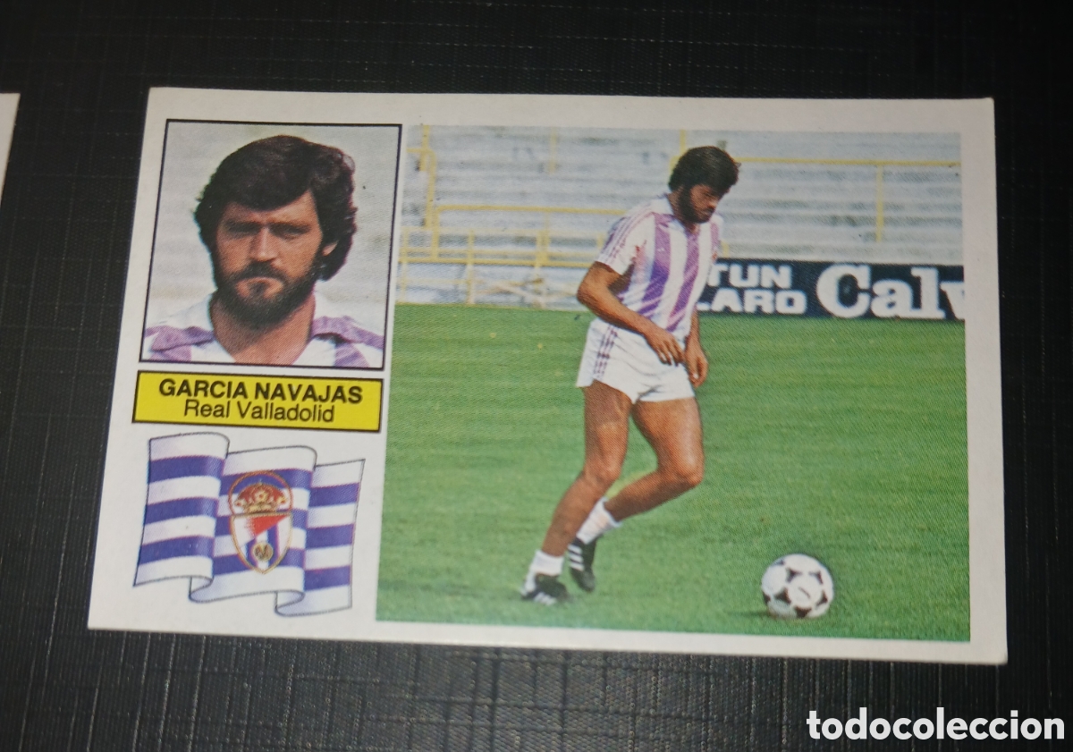 Cromos de f&uacute;tbol: Cromo Garc&iacute;a Navajas Real Valladolid Ed. Este Liga 1982 1983 82-83 &Uacute;lmos Fichajes N&ordm; 18 Sin pegar, n