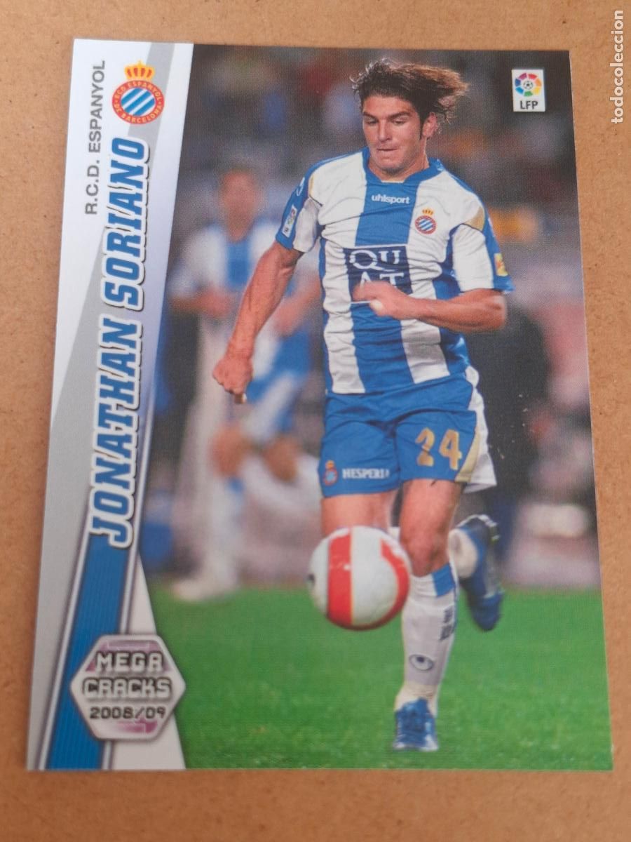 Cromos de f&uacute;tbol: MEGACRACKS 2008 2009 08 09 - PANINI - 126 BIS JONATHAN SORIANO - RCD. ESPANYOL